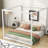 King Size Canopy Bed With Assertive Slats, White - Bedroom Ease Support, Attraction-1443583108