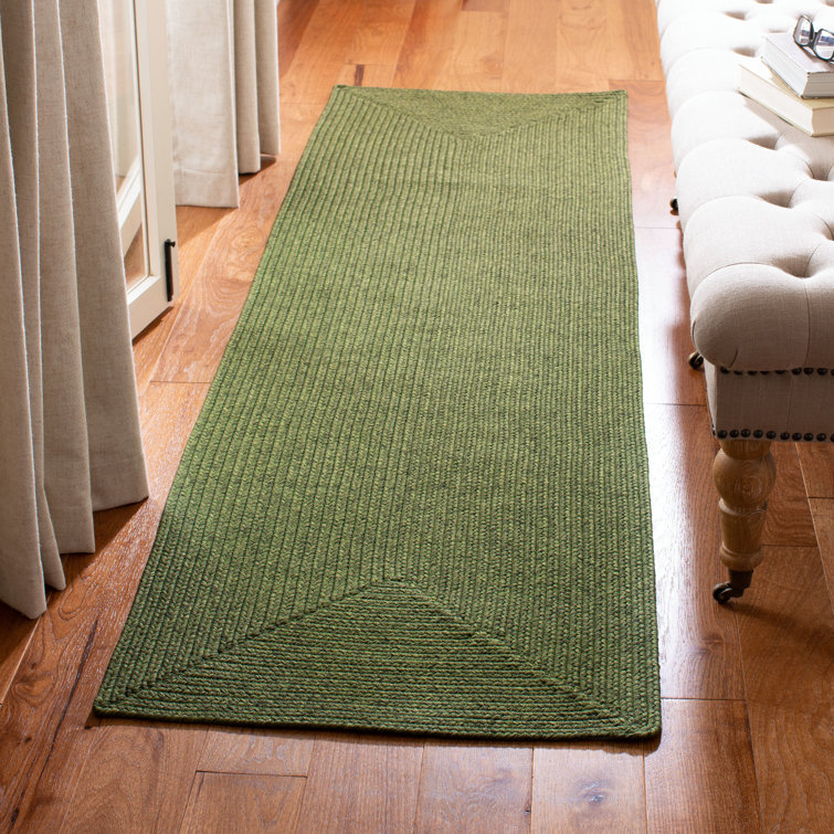 Garbrand Braided Hand Woven Performance Machine Washable Solid Color Rug