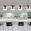 Luminaire suspendu moderne en verre dégradé métallique, demi-chrome / sphère dorée-206434089-206428682