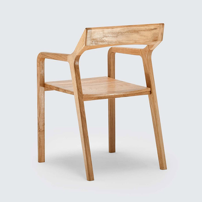 Burinskiy Solid Wood Ladder Back Armchair
