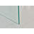 Transparent End Table,Tempered Clear Bent Glass Sidetable
