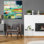 «Color Field No. 6» par Jan Weiss, art mural en verre acrylique