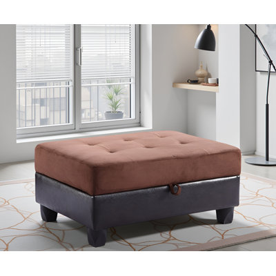 Rimouski Microsuede Ottoman