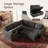 Hoelscher L-shaped Sleeper Sectional Upholstered Sofa Bed With Storage Space Gray-916675492