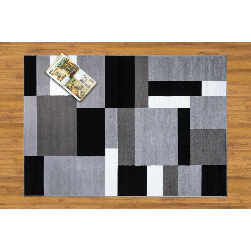 Anah Geometric Area Rug, Rectangle 60 x 110cm
