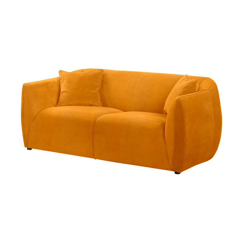 Marguerite 2 Seater Velvet Sofa, Yellow