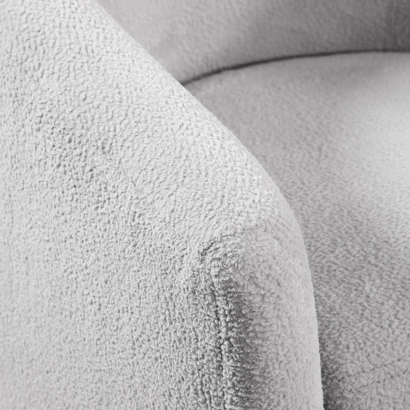 Chaise d'appoint en brun cendré - dossier, tissu performant, teinté, coussin amovible pour une sensation confortable sur la chaise pivotante à 360 degrés - siège réversible