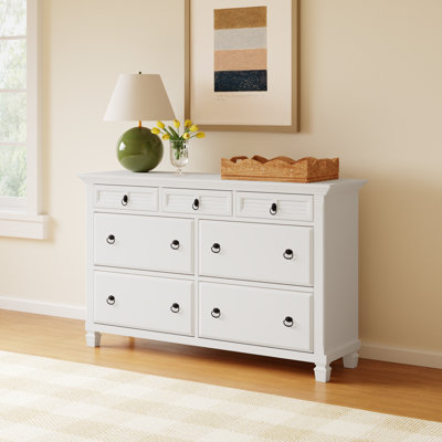 Gleda 7 Drawer Dresser, White by Alcott Hill