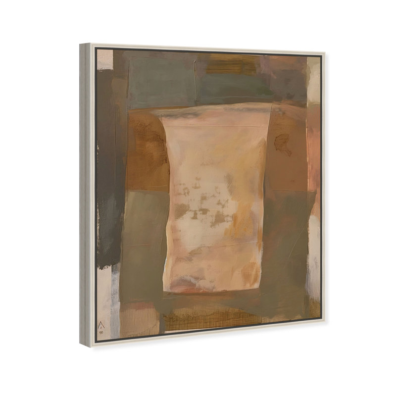 Rugged Roots Canvas Abstract Print by Oliver Gal, Black Frame, 16 x 20, 37"H x 31"W, Silver Frame