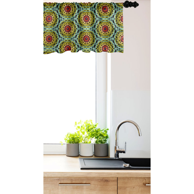 Multicolore cantonnière Ambesonne, L 54 po x L 12 po