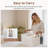 Fabric Storage Bins, Extra Large Storage Baskets For Shelves, Closet Organizers And Storage Bins With Metal Frame, Handles, Jumbo, Natural Color, 2-Pack-124511455