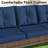 3-person Patio Rattan Sofa With Wide Armrests-1801072870