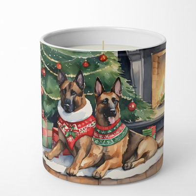 Christmas Tree Scented Tumbler Candle with Ceramic Holder