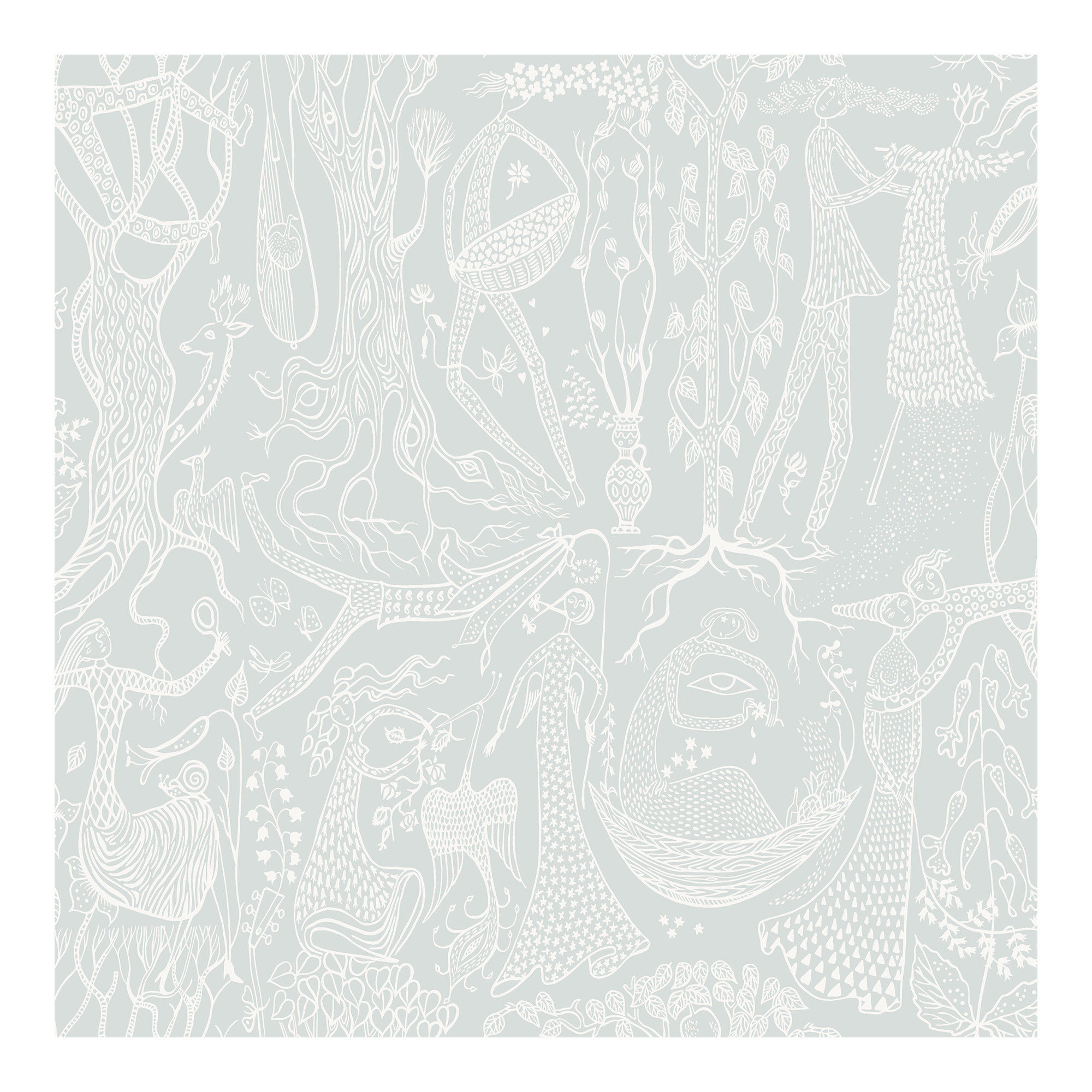 Rumaldo Abstract Wallpaper, Sage