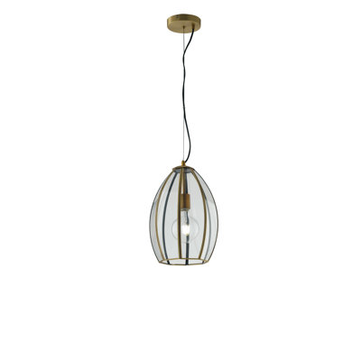 Ferrara 1 - Light Brass Single Pendant