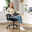 Inbox Zero Montclaire Mesh and Nylon Office Chair with Headrest-1805895527