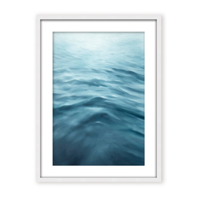 Coastal Retreat  Underwater Clouds XXI - Floater Frame Print on Canvas
