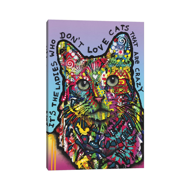 Crazylady by Dean Russo - Print on Canvas, Wrapped Canvas, 66.04cm H x 45.72cm W x 1.91cm D