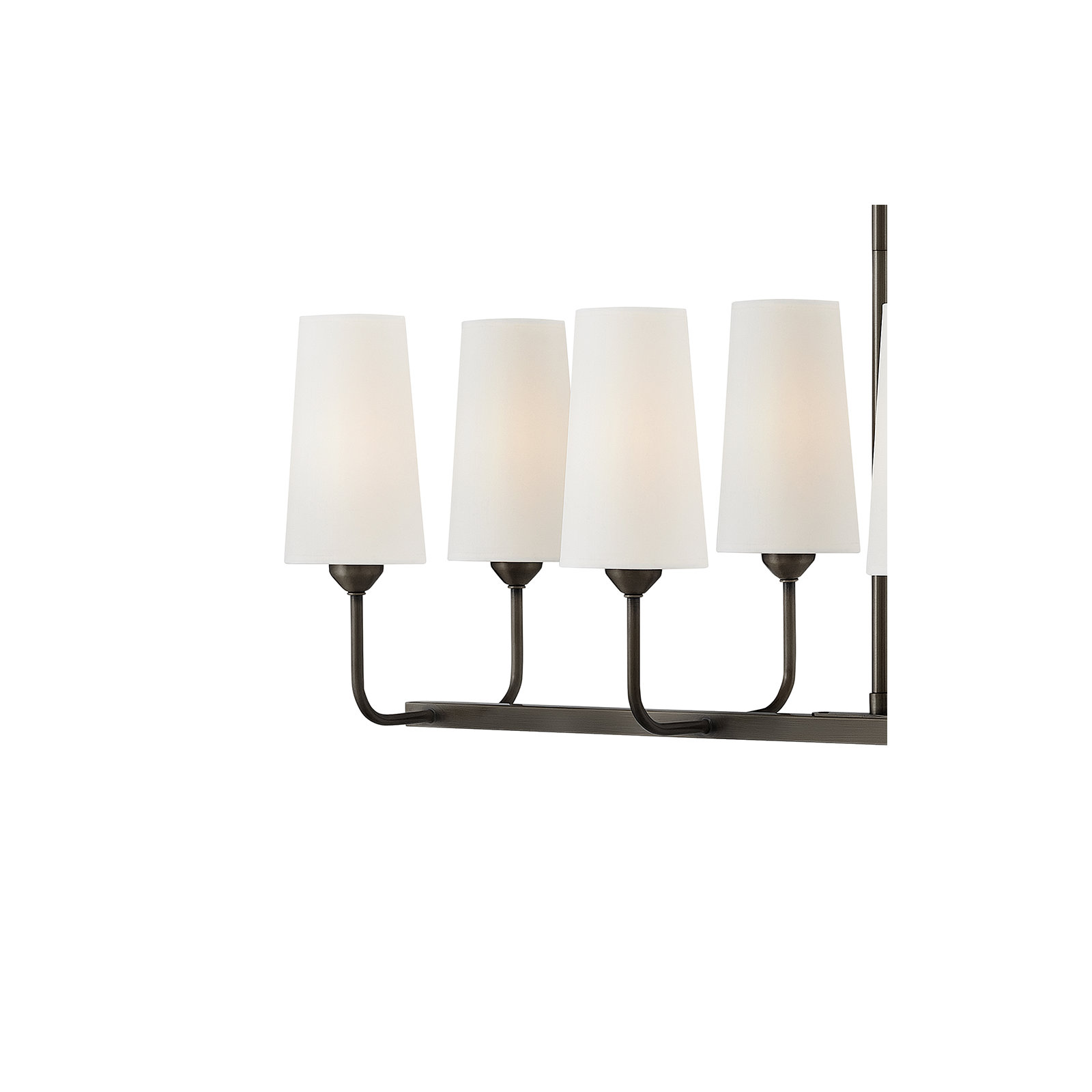 10 - Light Dimmable Chandelier, Black Oxide