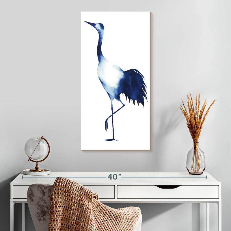 Ink Drop Crane II, 30" H x 15" W