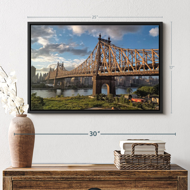 Impression sur toile Queensboro Bridge NYC, H 17 po x l 25 po