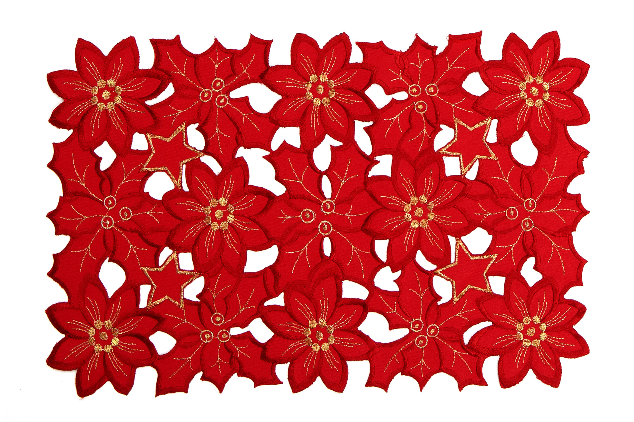 The Holiday Aisle® Napperon rouge Almazan 12 po x 18 po - Wayfair Canada