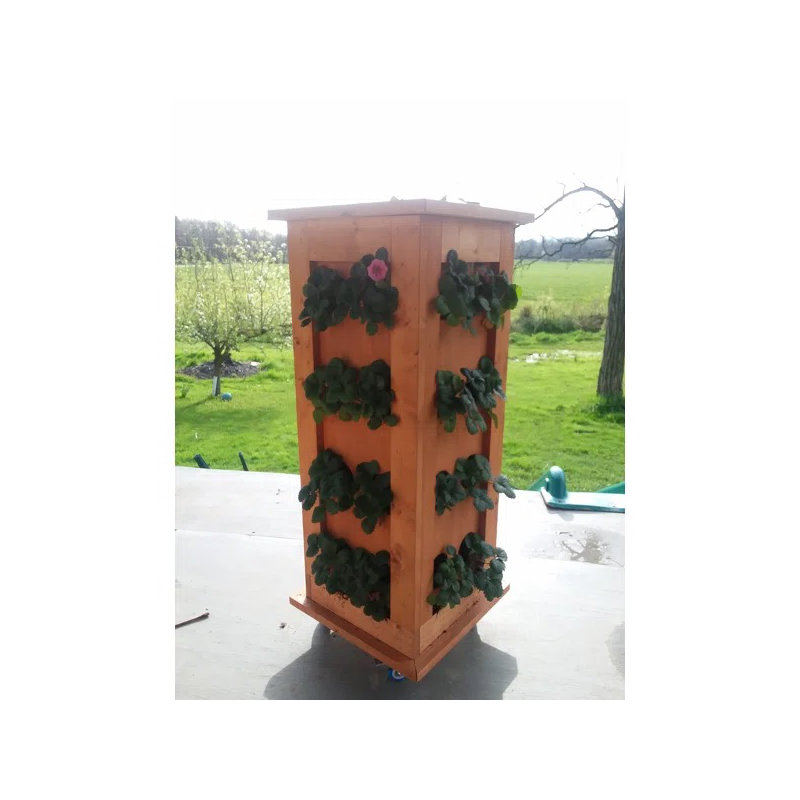 Pot de fleurs en bois