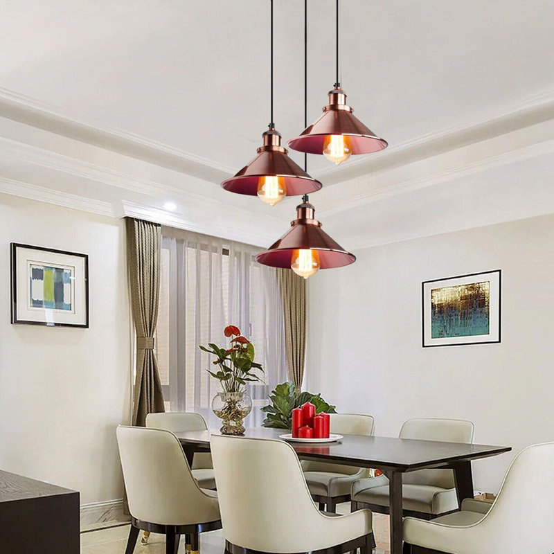 Murraysville 3 - Light Copper/Black Cluster Pendant
