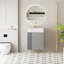 Meuble-lavabo mural 21,6 po avec lavabo en céramique