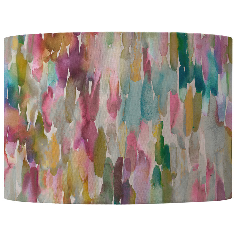 Cotton Round Lamp Shade, 21cm H x 30cm W x 30cm, Pink