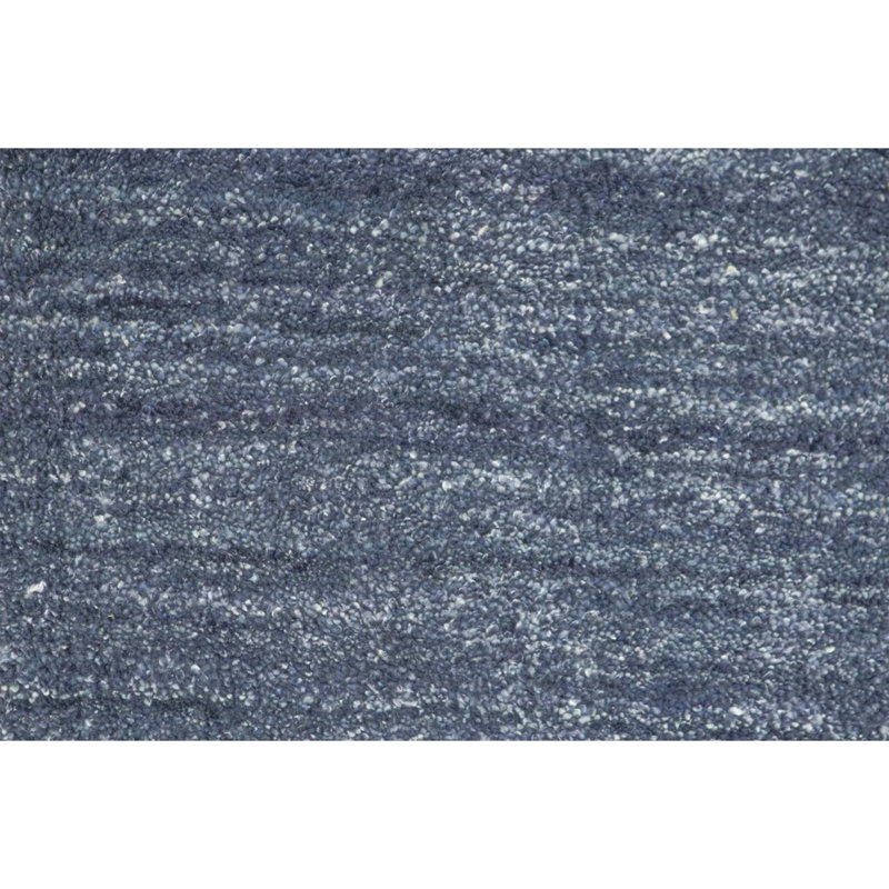 Striped Area Rug in Navy, Rectangle 10' x 14'