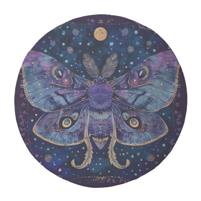 Mystic Moth Braided Rug