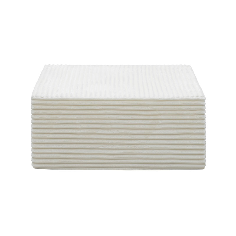 Fauteuil modulaire en velours côtelé blanc modulaire No Assemblage