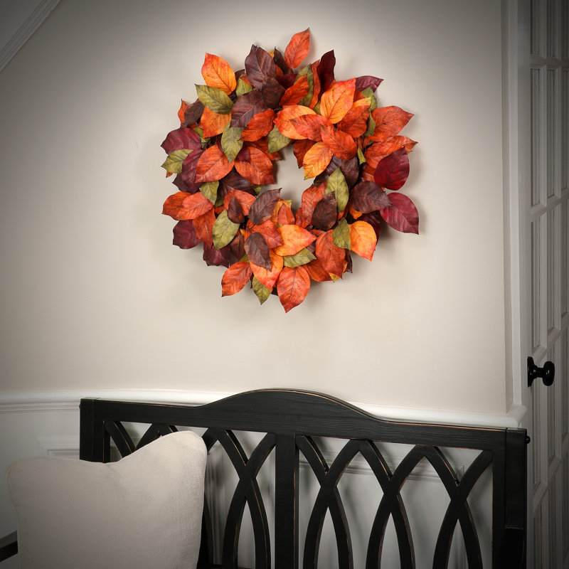 24" Autumn Salal Leaf Wreath