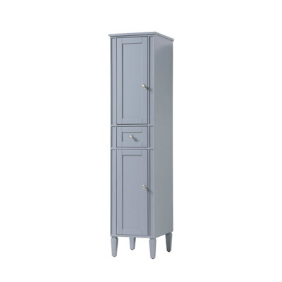 Armoire de rangement pour salle de bain 16 pouces en gris