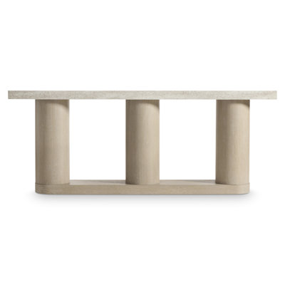Table console Bernhardt Asana en imitation pierre