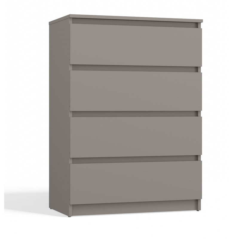 Tonya 4 Drawer 70Cm W Chest Of Drawers, Grey