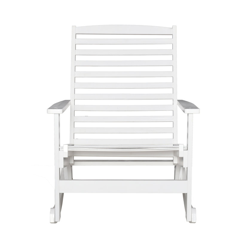 Chaise berçante d'extérieur en bois massif Odwyer