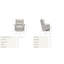 Fauteuil inclinable manuel berçant en cuir Rowan-108531541