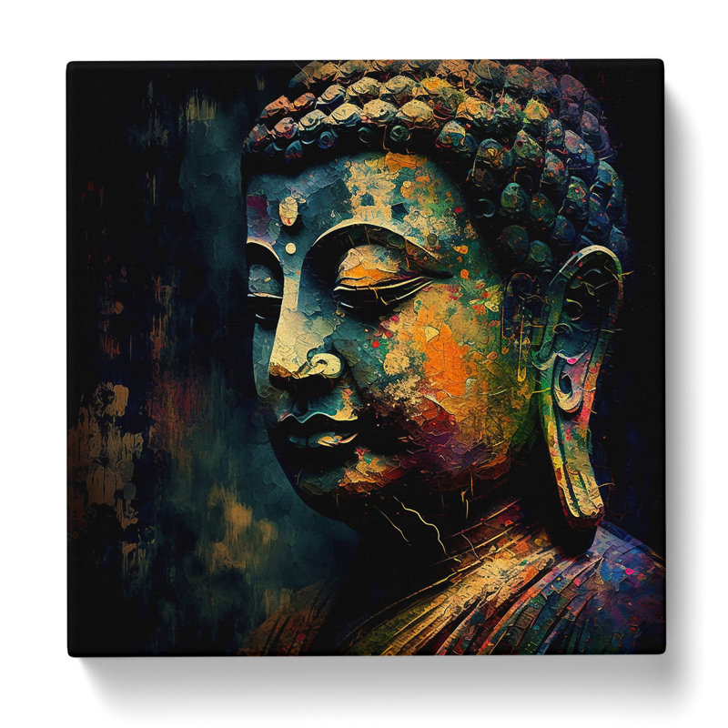 Buddha Expressionism - No Frame Print, 50cm H x 50cm W x 3cm D