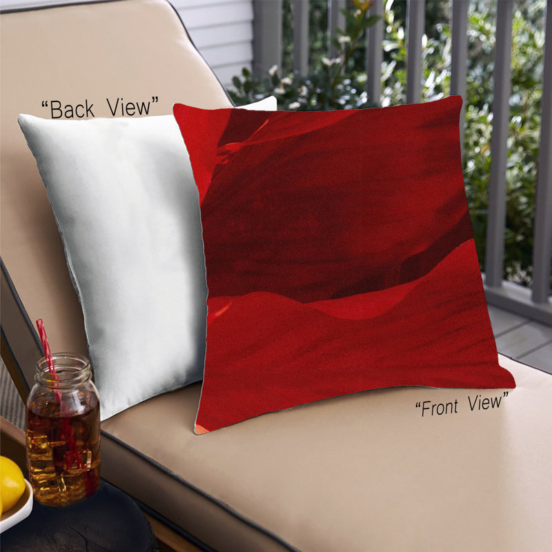 Abstract Throw Pillow, Microsuede