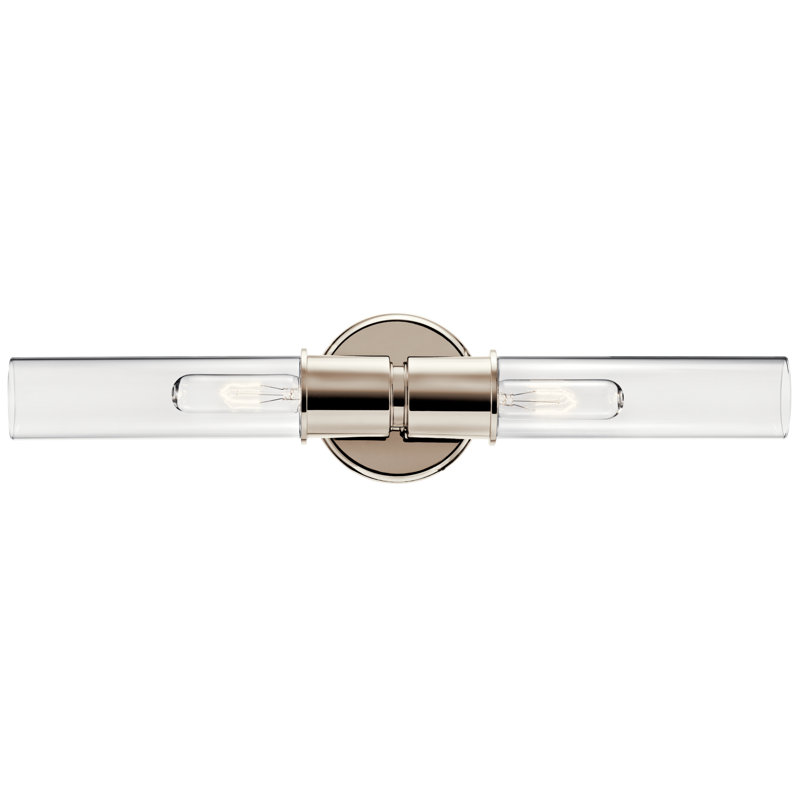 Jaheir Steel Armed Sconce, Polished Nickel