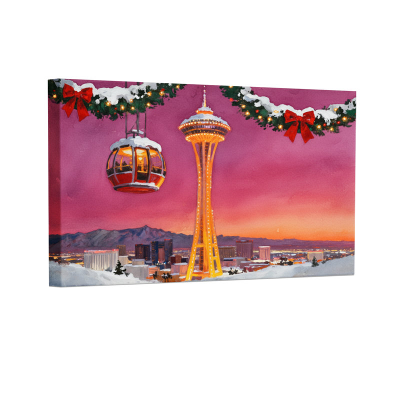 Ensemble de 3 décorations murales sur toile, décorations de Noël, H 12 po x l 18 po