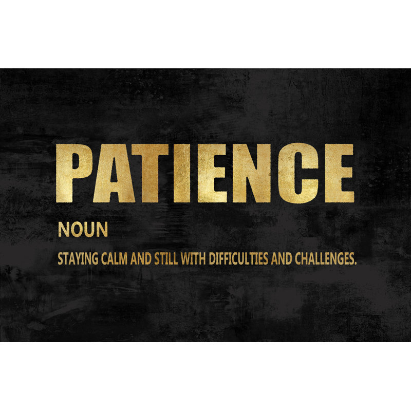 Patience - Wrapped Canvas Print, 30cm H x 46cm W