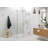 Illume 47 in. x 35 in. x 78 in. 90-degree Fully Frameless Wall Hinged Glass Shower Enclosure-90625831