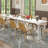 63'' Rectangular Farmhouse Kitchen Table w/Heavy Duty Metal Legs for Dining Room