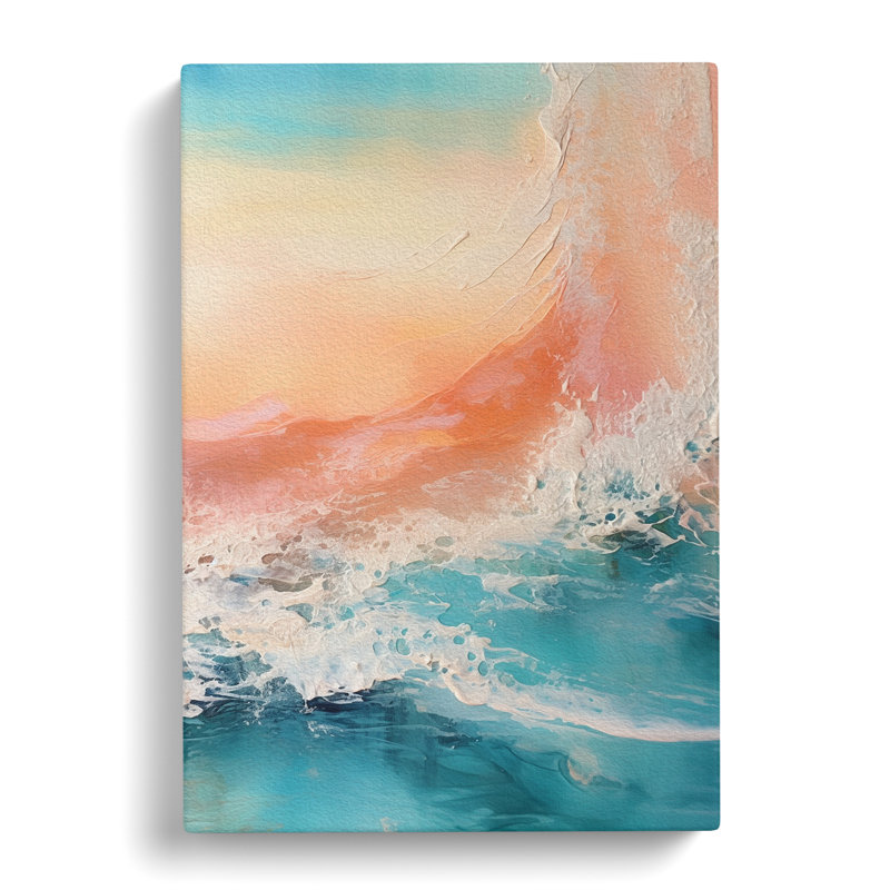 Seascape Abstract Art No.2 - Wrapped Canvas, 76cm H x 50cm W x 3cm D