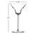 Vintage Lead Free Crystal Martini Glasses Rounded 6 oz.