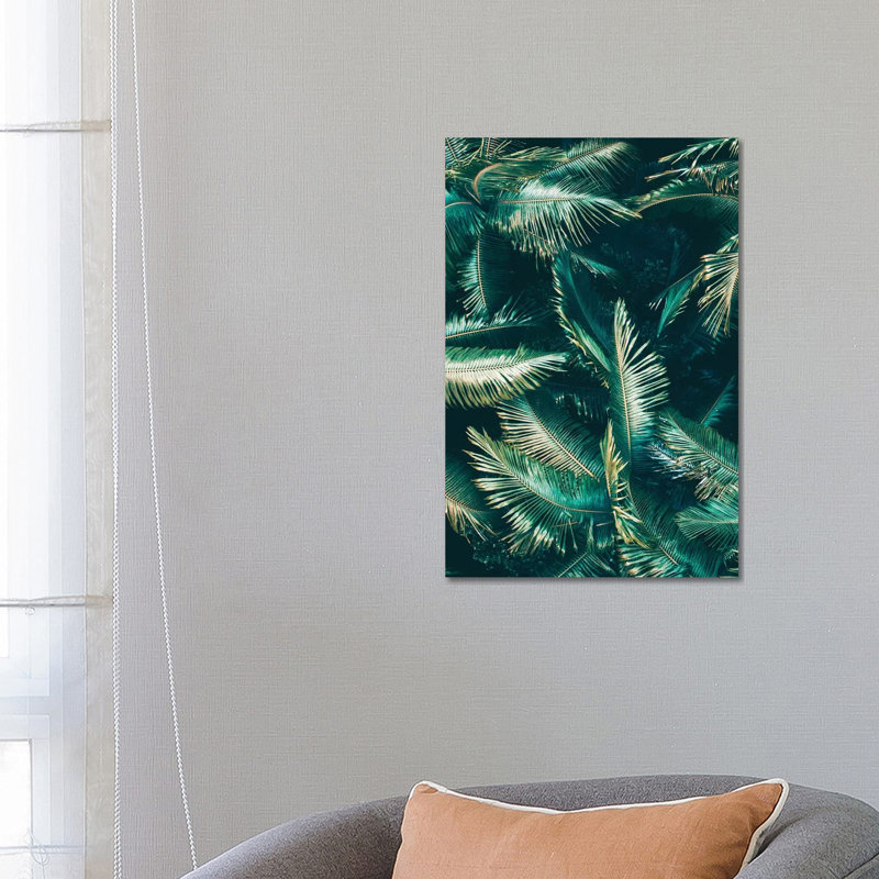 "Tropical vibes" par Jaxon Roberts, reproduction d’art, Toile tendue, Pas de tapis, H 26 po x l 18 po x 1,5 po