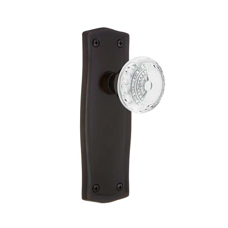 Prairie Plate with Crystal Meadows Knob, Timeless Bronze